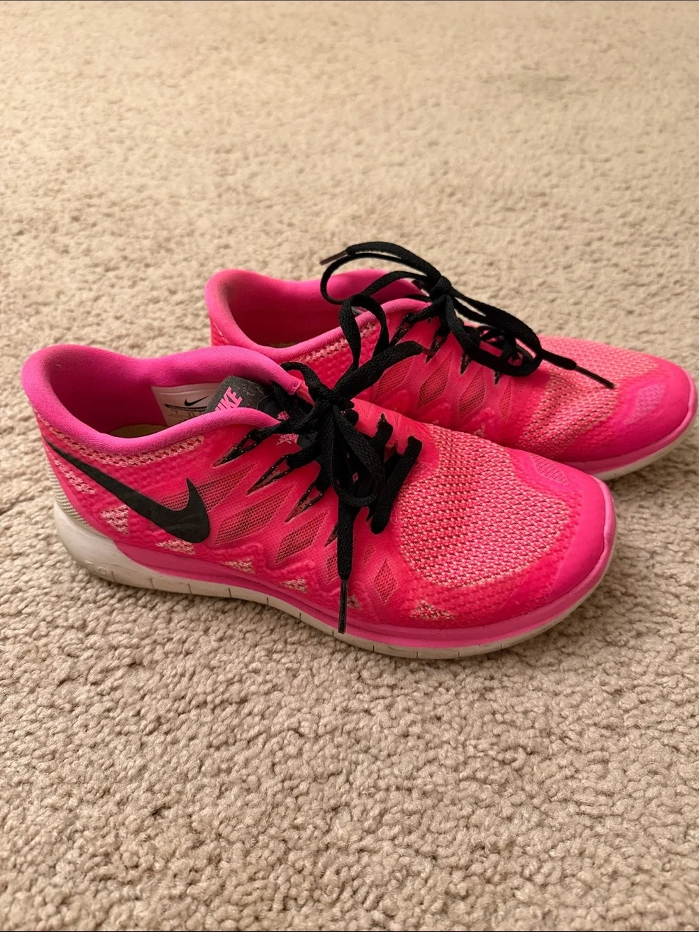 Nike Women's Pink Free Run Running Shoes